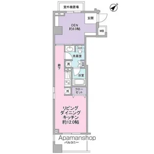 アリーム稲毛海岸【4階】の間取り