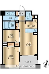 クリオ上野毛ラ・モード【4階】の間取り