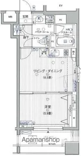 ラグジュアリーアパートメント三ノ輪【2階】の間取り