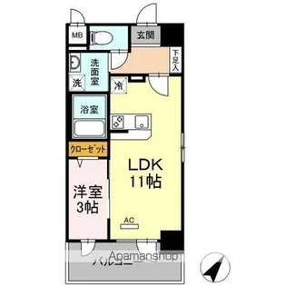 First博多駅前【3階】の間取り