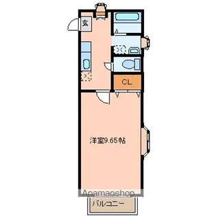 アスティオン荒井Ⅲ【1階】の間取り