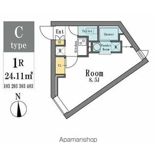 LEGALAND西小山ANNEX【3階】の間取り