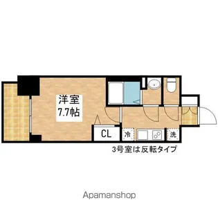 プレサンス東別院駅前Ⅱ【5階】の間取り