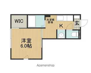 グランシード城南B棟【101号室】の間取り