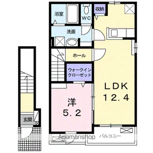アクアテラス新川【2階】の間取り