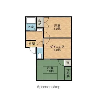 コーポ橋本【1階】の間取り