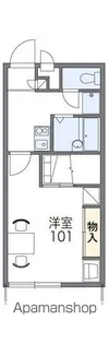 レオパレスMONTPIANNE【105号室】の間取り
