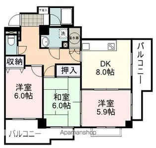 ラ・フォリア【3階】の間取り