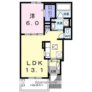 ノバ・レジデンスA【1階】の間取り