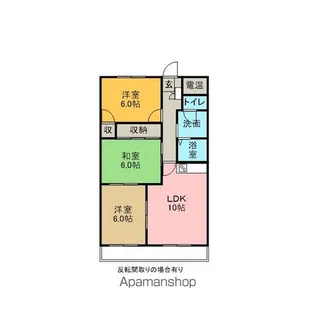 MKタウン江場A【3階】の間取り