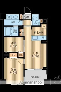 クリオ上野毛ラ・モード【4階】の間取り