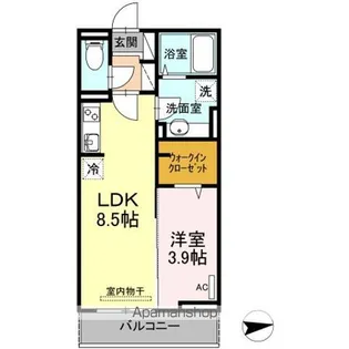 美麗・上町【2階】の間取り