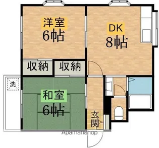 コーポリバティ【1階】の間取り