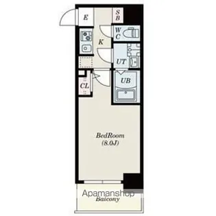 SーRESIDENCE堺市駅前【9階】の間取り