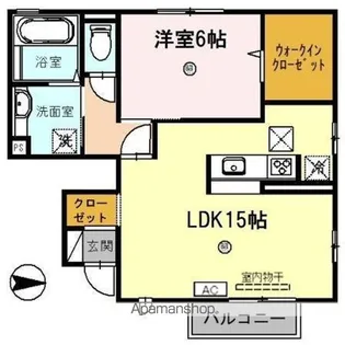 ウエストゥランタン A棟【1階】の間取り