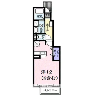 グランドゥールあおばC【1階】の間取り