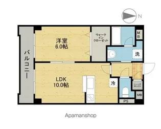 アージョスパジオ参番館【202号室】の間取り