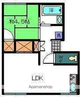 コーポミチ【206号室】の間取り