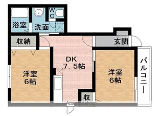グランズ 21 B【1階】の間取り