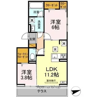 プロスペールE NO.1【1階】の間取り