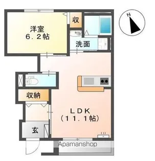 サクラーレ【102号室】の間取り
