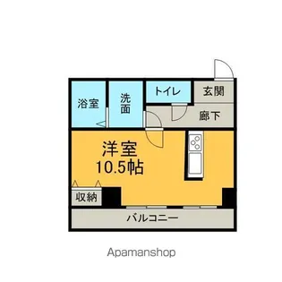 ロープイン【1号室】の間取り
