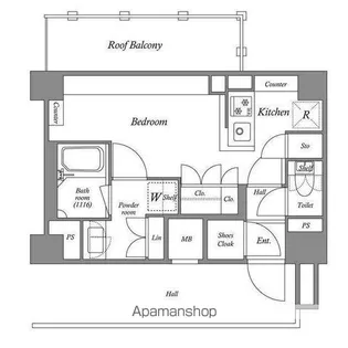 ACP RESIDENCE 亀戸【9階】の間取り