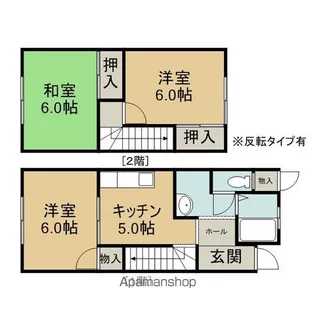 第三中川ハイツ【2階】の間取り