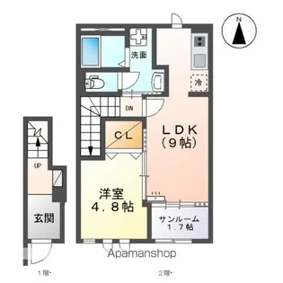 AVENIRⅡ【2階】の間取り
