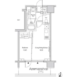 ザ・パークハビオ代々木【3階】の間取り