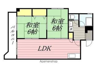 興栄マンション博多【404号室】の間取り