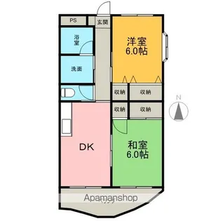 メゾンドコンコルド【2階】の間取り