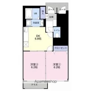 ソレーイユ【2階】の間取り