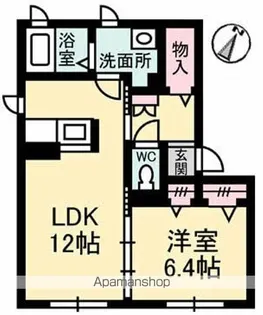 シャーメゾン原田【1階】の間取り