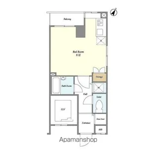 BPRレジデンス水天宮前【2階】の間取り