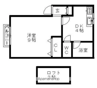 シンエイハイツA【202号室】の間取り