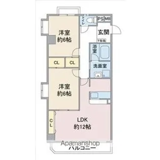 グレイスコート元郷【7階】の間取り