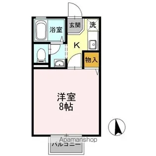 セジュール・ユタカ B棟【1階】の間取り
