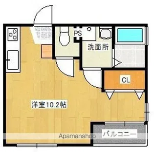 コートのざき【203号室】の間取り