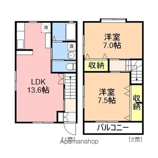 ヴィアーレ割前【1階】の間取り