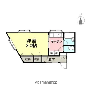 ヨシケンハイツA【510号室】の間取り
