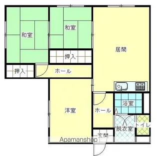 マンションマルノ【101A号室】の間取り
