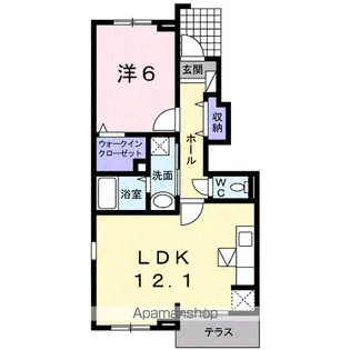 ブリーゼⅡ【1階】の間取り