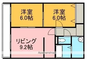 シャイニングライブⅡ【2-A号室】の間取り