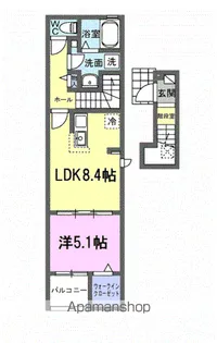 ヒーローパレス【2階】の間取り