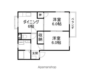 ウインクル【102号室】の間取り