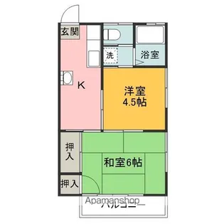 2Kの間取り画像