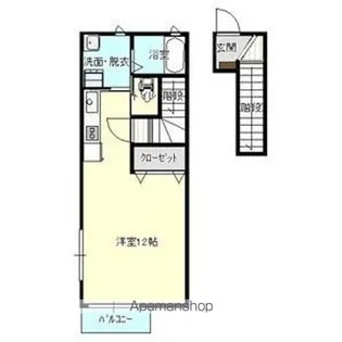 LA VERDE(ラヴェルデ)【2階】の間取り