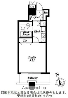 LASANTE池田山【9階】の間取り