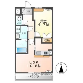 エトワールツクバ【1階】の間取り